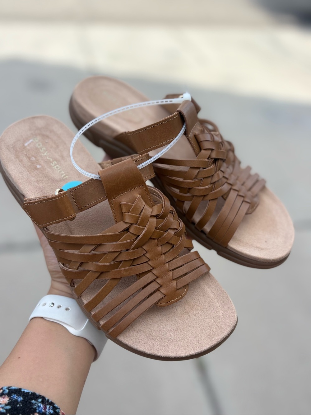 & Other Stories Braided Tan Slide Mules